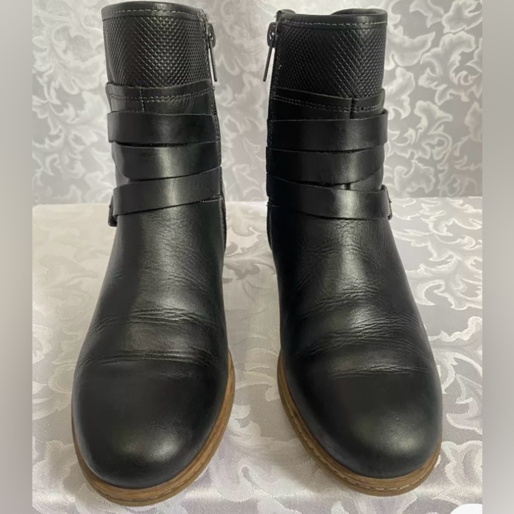 Pikolinos Zaragoza Mid Heel Ankle Boots With Buckles, Black Leather, Women’s 38 - Picture 6 of 16